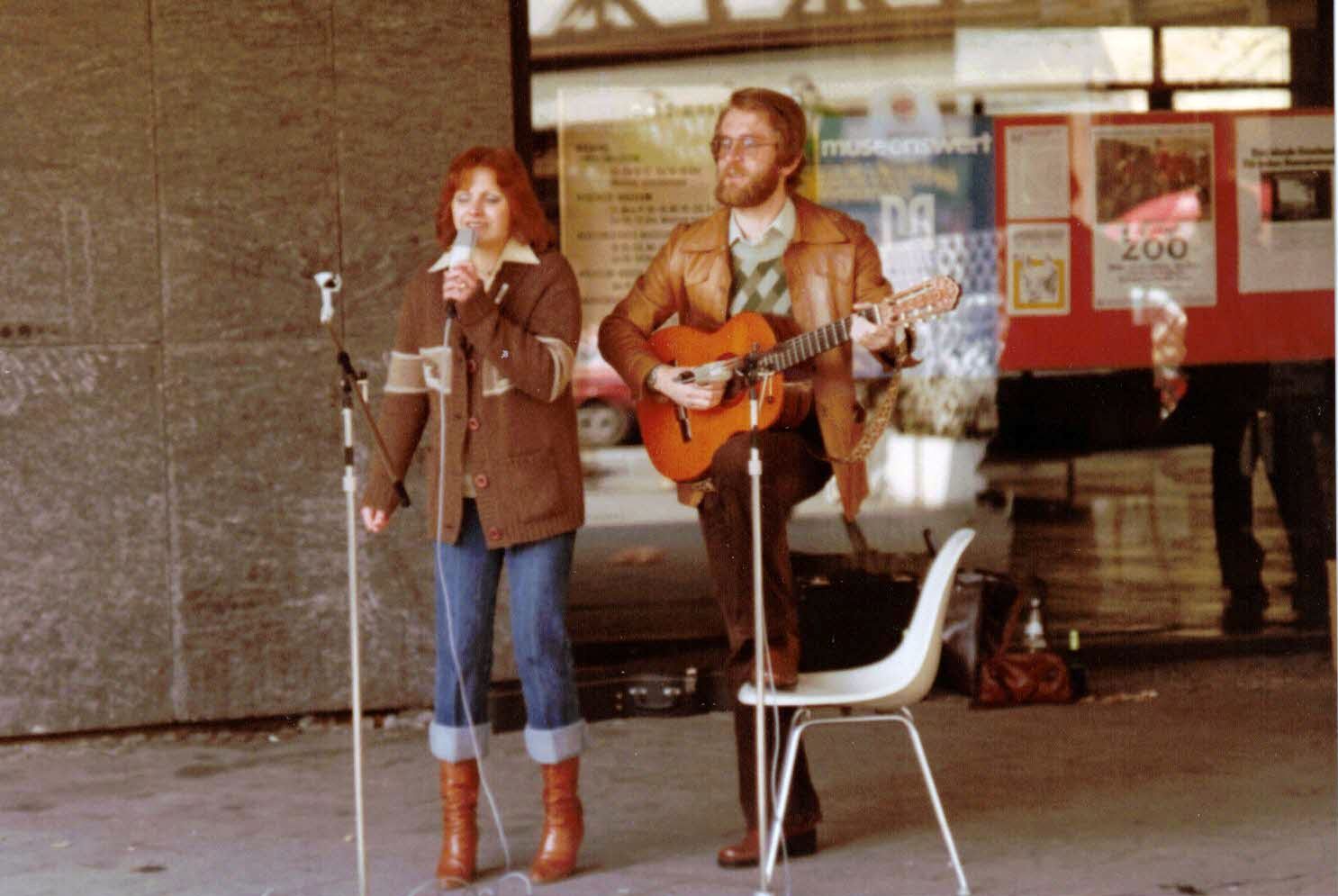 singing in the street